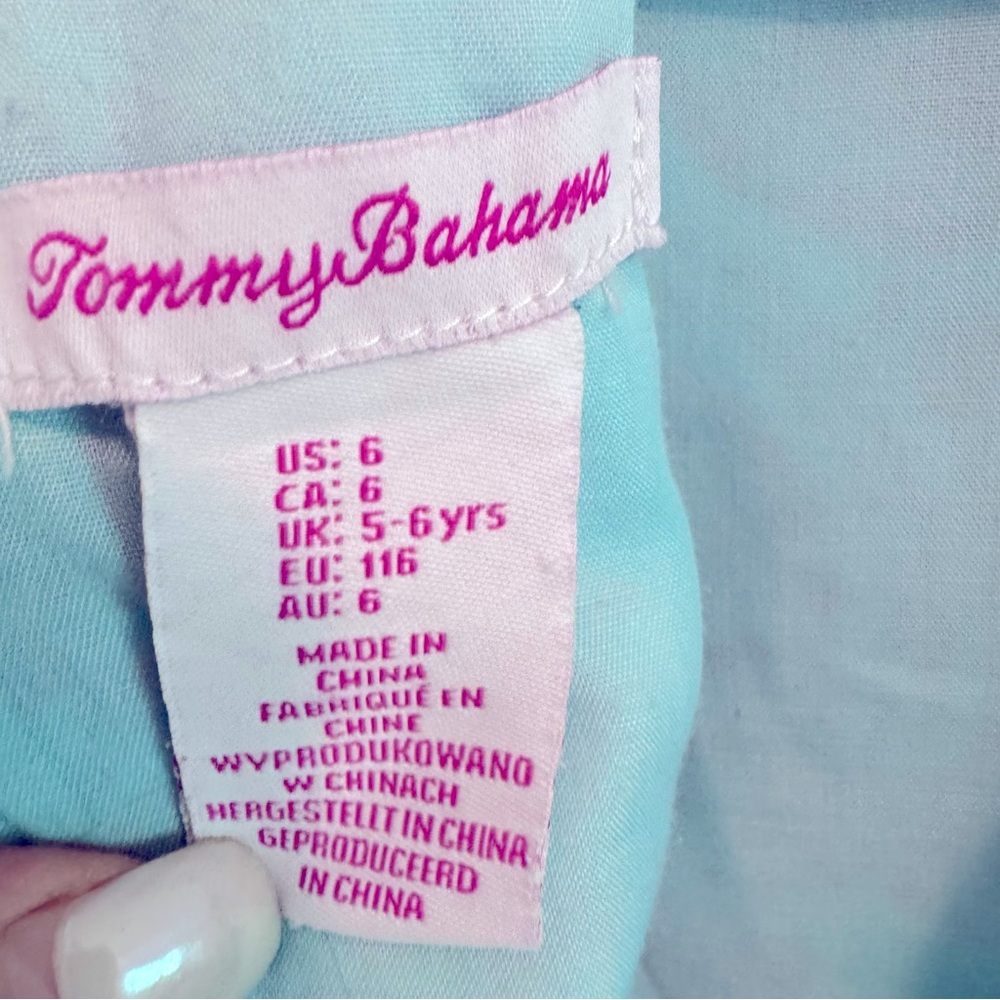 Tommy Bahama Seashell Shift Dress. Size 5/6 - Picture 4 of 6